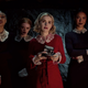 Sabrina (Kiernan Shipka) and the Weird Sisters engage in some bad photography.